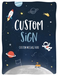 Space - Custom Sign - US Letter: Space - Custom Sign