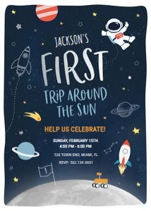 First Trip Around the Sun Invitation: First Trip Around the Sun Invitation