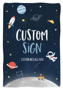 Space - Custom Sign - A4: Space - Custom Sign