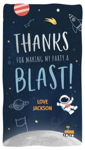 Space - Party Favor Thank You: Space - Party Favor Tags