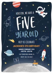 Houston Space Invitation: Houston - Space Invitation