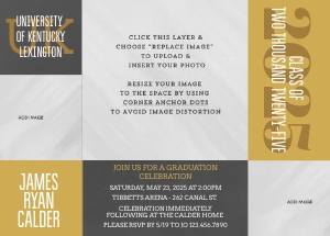 Class of 2025 Graduation Announcement - Editable Template design preview