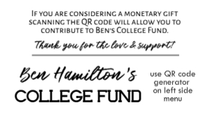 College Fund QR Code Insert Card design preview