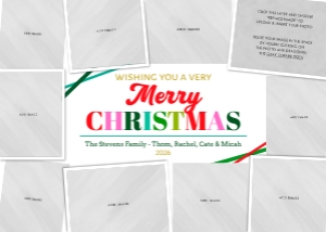 Multiple Picture Collage Christmas Card: Multiple Picture Collage Christmas Card