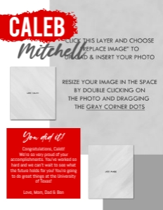 High School Senior Ad Full Page: Senior Yearbook Ad Full Page - Editable Template