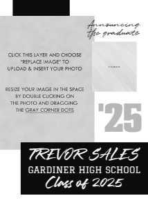 Boys Graduation Invitation Editable Template design preview