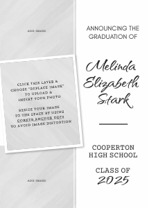 Simple Graduation Invitation Template for Corjl design preview