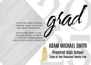 Modern Graduation Announcement Template - Lil' Sprout Greetings design preview
