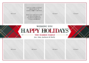Charming Collage 3: Charming Collage Printable Christmas Card Template
