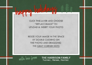 Neutral Holiday Card 2: Neutral Holiday Christmas Photo Card Template