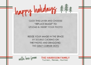 Neutral Holiday Card 3: Neutral Holiday Christmas Photo Card Template