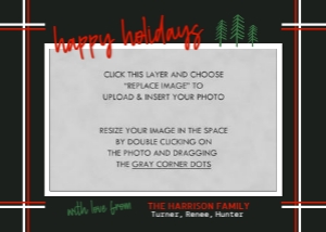 Neutral Holiday Card 4: Neutral Holiday Christmas Photo Card Template
