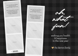 Photo Booth Strip Christmas Card Template design preview