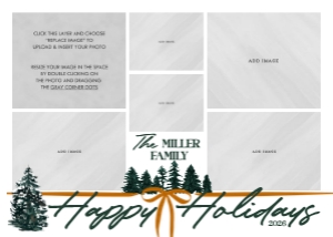Holiday Moments Christmas Card - Gold: Holiday Moments Christmas Card