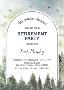 Scenic Retirement Party Invitation: Scenic Retirement Party Invitation