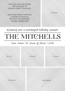 Year in Review Holiday Card: Year in Review Photo Collage Holiday Card