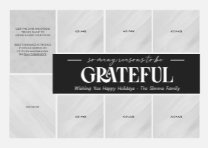 Reasons to be Grateful Holiday Card 1: Reasons To Be Grateful Holiday Card