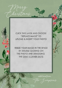 Botanical Frame Holiday Card 2: Botanical Frame Holiday Card