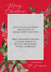 Botanical Frame Holiday Card 3: Botanical Frame Holiday Card