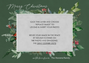 Greenery Frame Christmas Card: Greenery Frame Holiday Card
