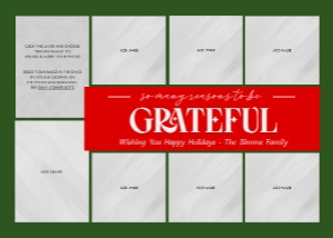Reasons to be Grateful Holiday Card 3: Reasons To Be Grateful Holiday Card