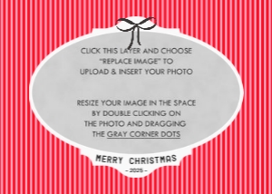 Colorful Striped Year In Review Holiday Card design preview