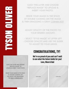 Full Page Yearbook Ad for Athlete: Senior Boy Yearbook Ad - Full Page