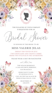 Bridal Shower Pastel Mobile Invitation design preview