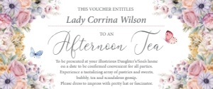 6 x 2.5 Voucher Afternoon Tea Pastel design preview