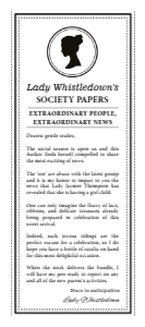 4 x 9 Baby / Preg Reveal Whistledown Society Announcement design preview