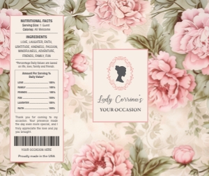 Chocolate Wrapper Blush Pink & Green design preview