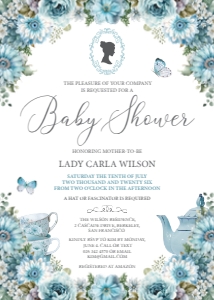 6 Piece Baby Shower Bundle Dusty Blue design preview