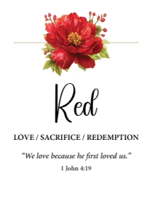 Church Rainbow Tea Table Cards design preview