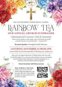 5 x 7 Church Rainbow Tea Fundraiser Invitation design preview