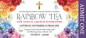 5 x 2.25 Church Rainbow Ticket design preview