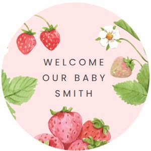 BS_Strawberry_001_Cupcake Topper design preview