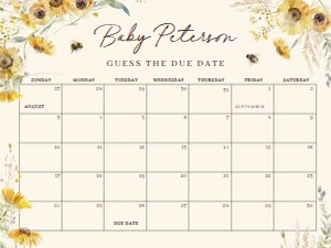 BS_Bee_001_Calendar due date 24x18 design preview