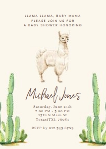 BS_Llama_001_Invitation Set design preview