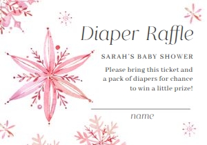 BS_Snowflake_002_Diaper & Book: BS_Snowflake_002_Invitation set
