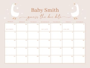 BS_Duck_003_Calendar due date 24x18 design preview