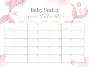 BS_Mermaid_001_Calendar due date 24x18 design preview