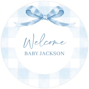 BS_Gingham Blue_001_Cupcake Topper design preview