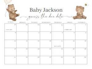 BS_Bearly Wait_001_Calendar due date 24x18 design preview