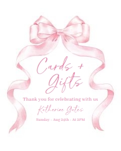 BS_Bow Pink_001_Custom Sign 8x10 design preview