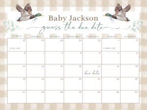 BS_Mallard Duck_002_Calendar due date 24x18 design preview