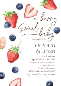 BS_Berry Sweet_001_Invitation Set (White) design preview