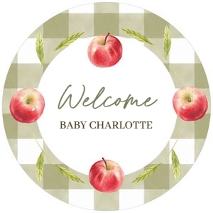 BS_Apple of our Eye_Sage Green_APPBS002_Cupcake Topper design preview