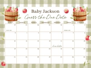 BS_Apple of our Eye_Sage Green_APPBS002_Calendar due date 24x18 design preview