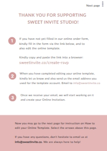 Blush Pink Floral Wedding Invitation with RSVP design preview