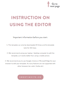 Instruction (digital invite): Save the Date Digital Invite - Wild Flowers